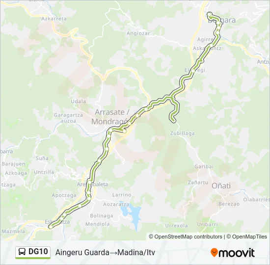 DG10 Bus Line Map