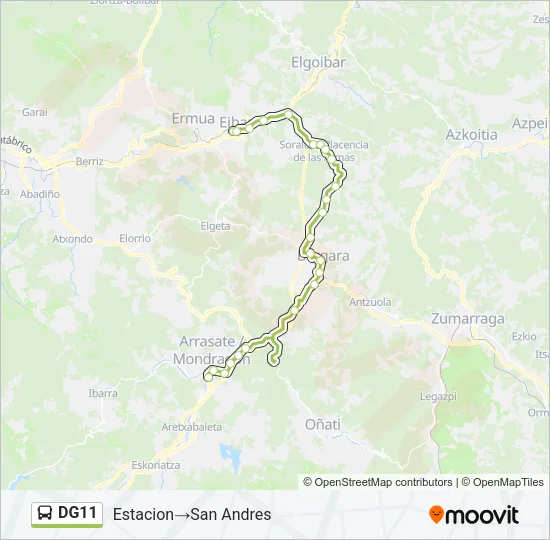 DG11 Bus Line Map