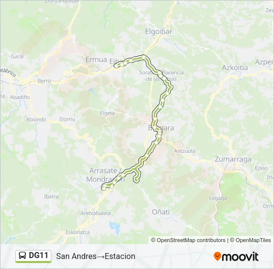 DG11 Bus Line Map