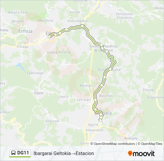 DG11 Bus Line Map