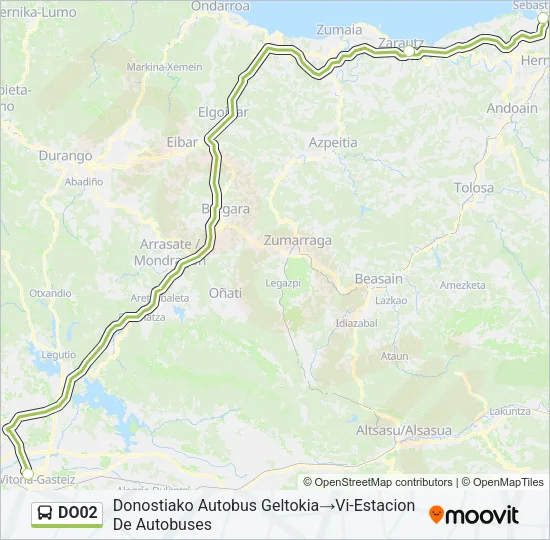 DO02 Bus Line Map