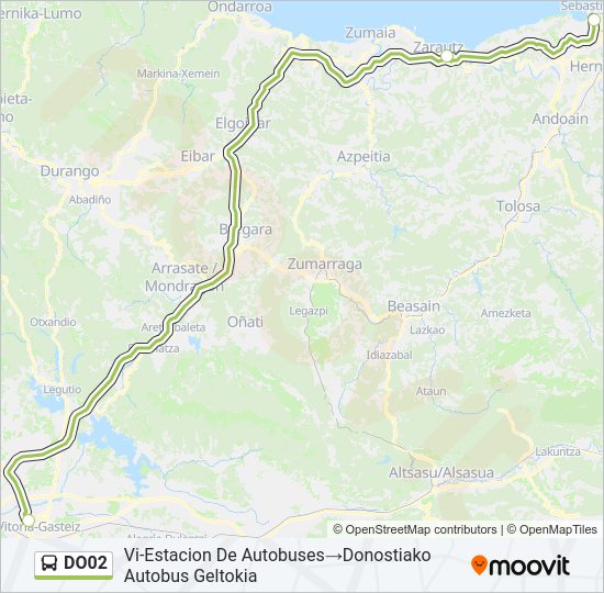 DO02 Bus Line Map