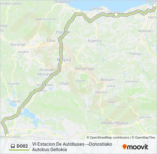 DO02 Bus Line Map