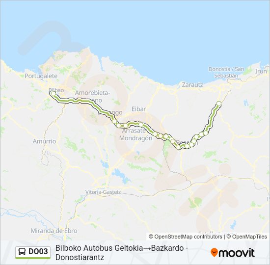 DO03 Bus Line Map