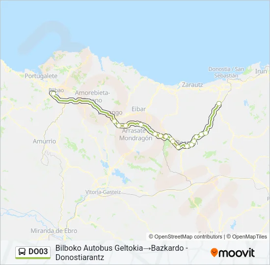 DO03 Bus Line Map
