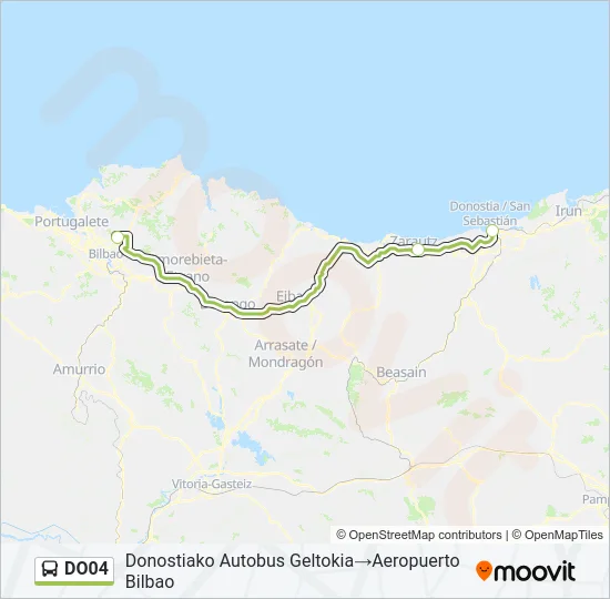DO04 Bus Line Map