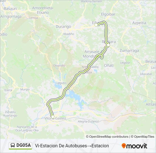 Mapa de DG05A de autobús