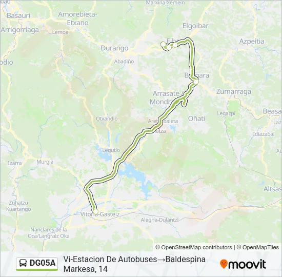 DG05A Bus Line Map