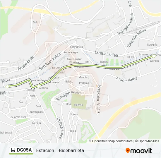 DG05A Bus Line Map