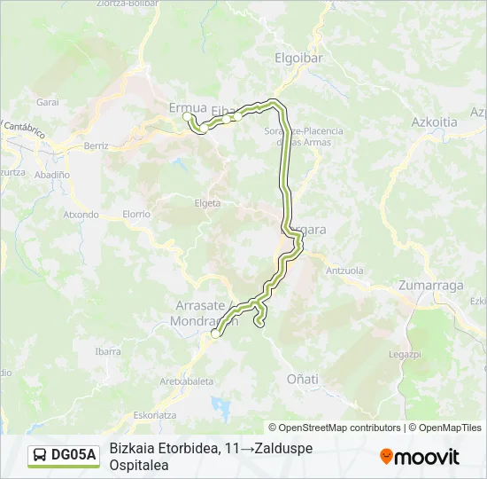 DG05A Bus Line Map