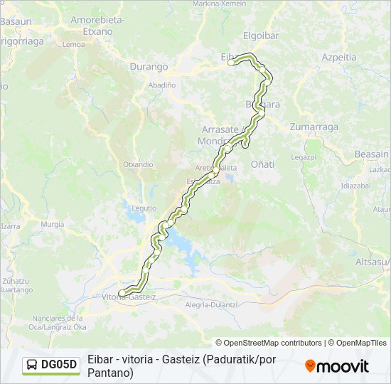 Mapa de DG05D de autobús