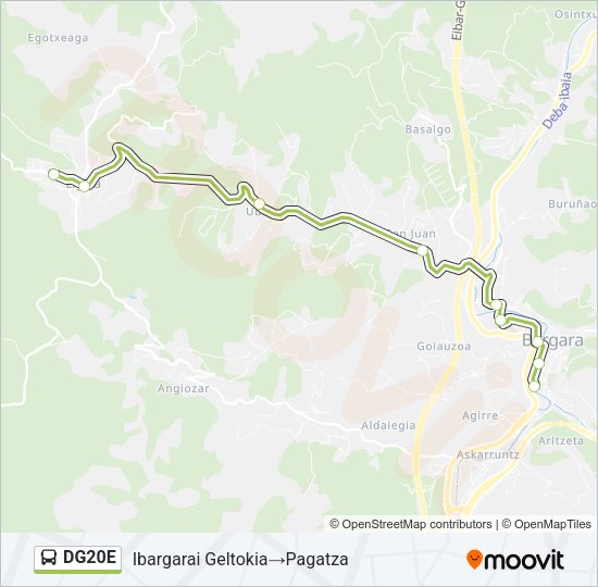 DG20E Bus Line Map
