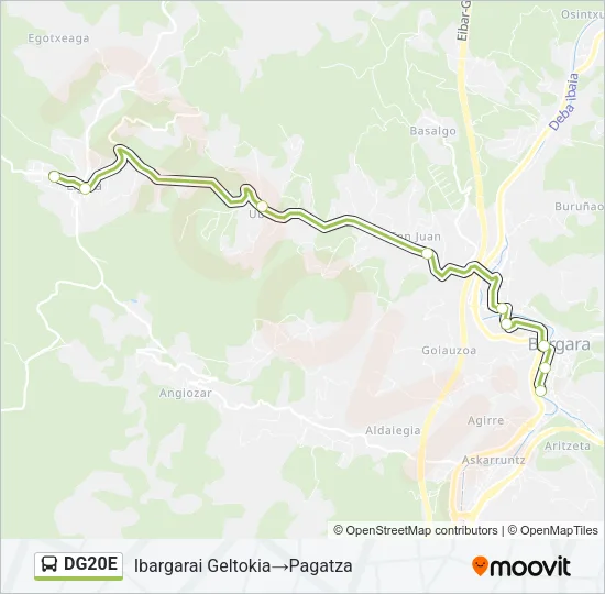 DG20E Bus Line Map