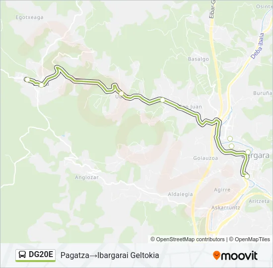 DG20E Bus Line Map