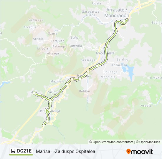 DG21E Bus Line Map