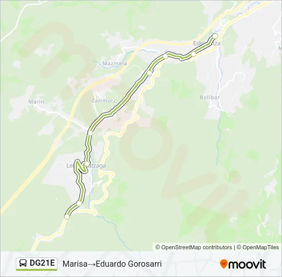 DG21E Bus Line Map
