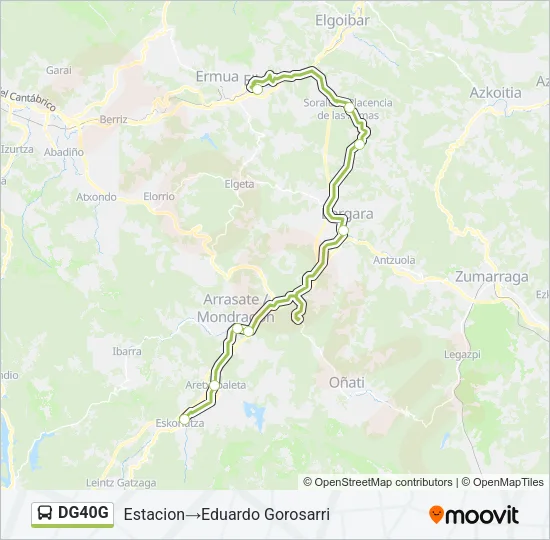 DG40G Bus Line Map
