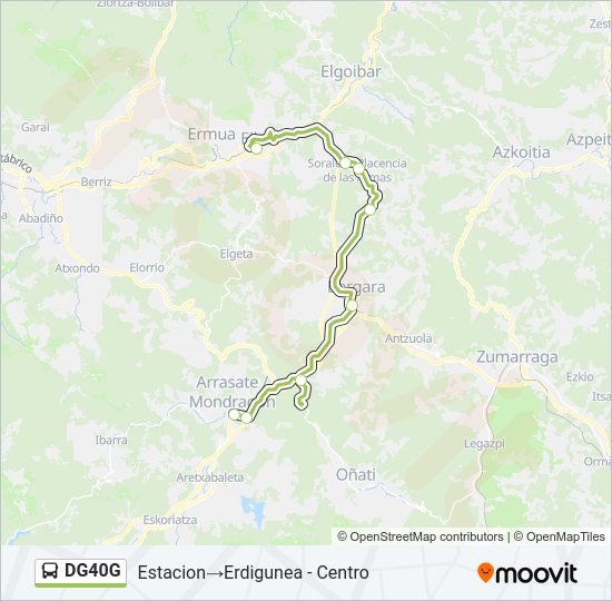 Mapa de DG40G de autobús