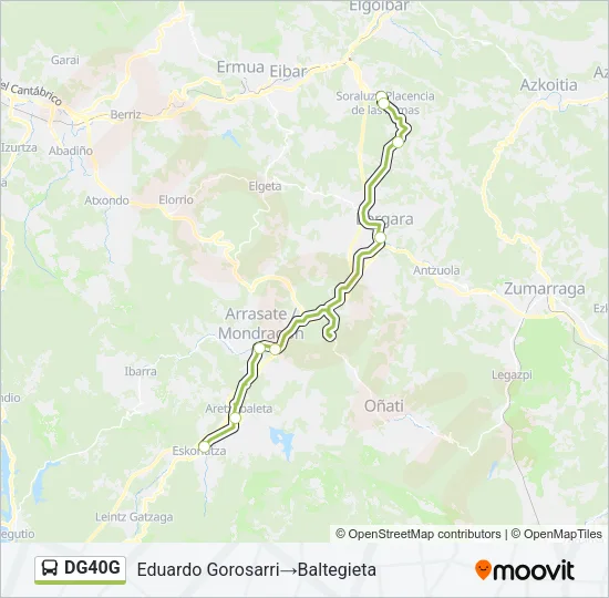 DG40G Bus Line Map
