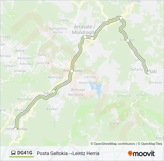DG41G Bus Line Map