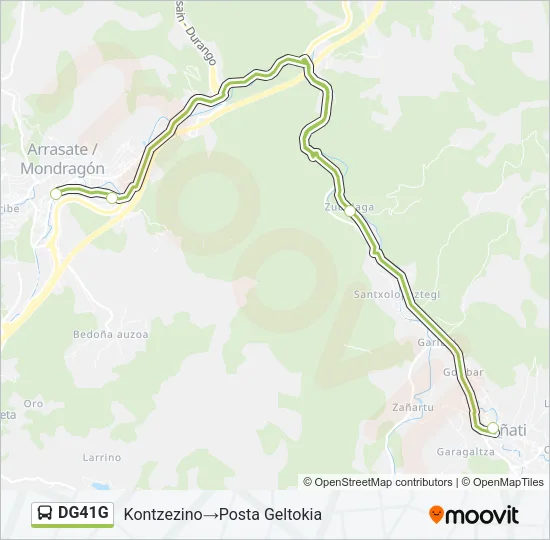 DG41G Bus Line Map