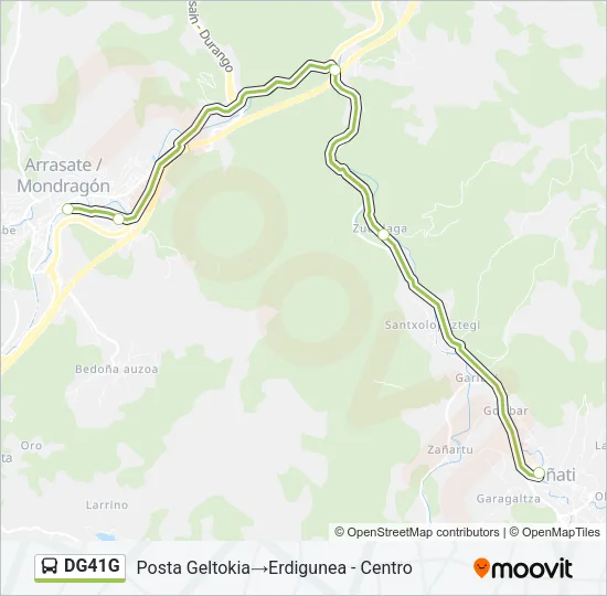 DG41G Bus Line Map