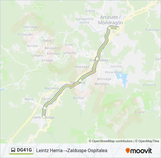 DG41G Bus Line Map