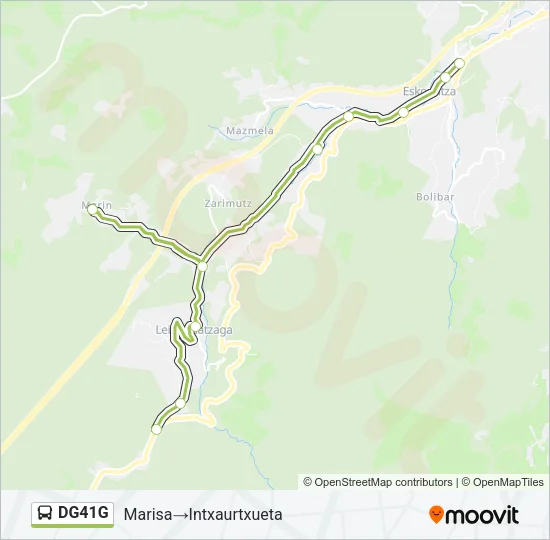DG41G Bus Line Map