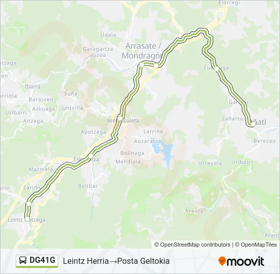 DG41G Bus Line Map
