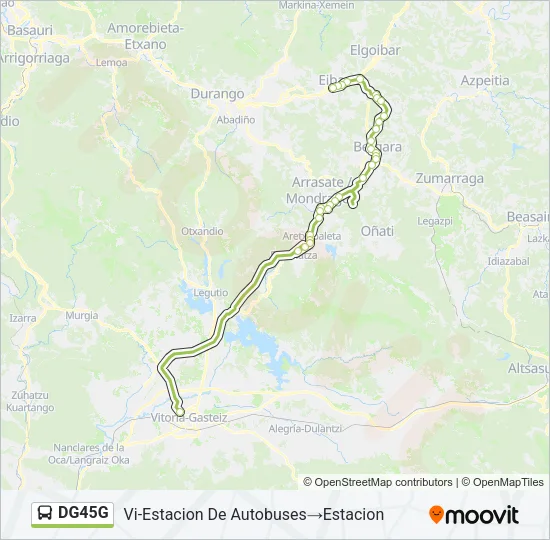 DG45G Bus Line Map