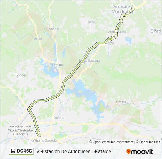 DG45G Bus Line Map