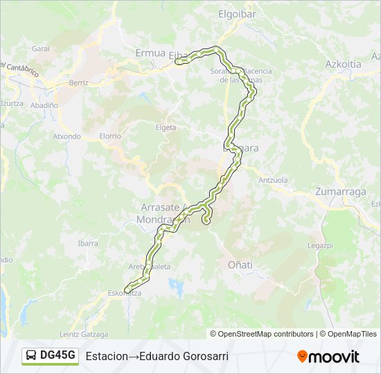 Mapa de DG45G de autobús
