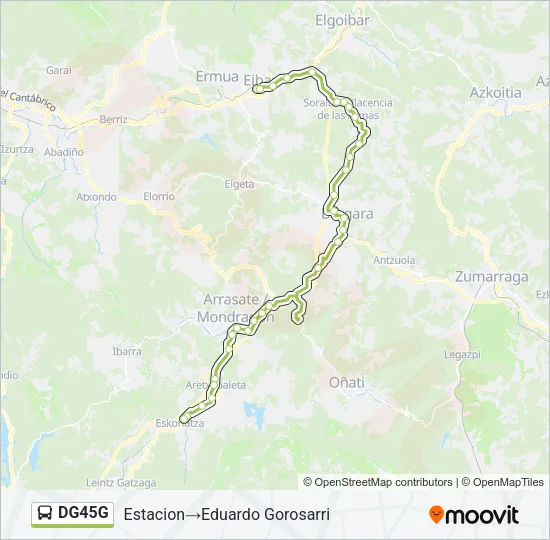 DG45G Bus Line Map