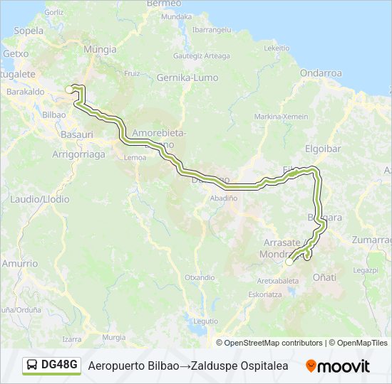 Mapa de DG48G de autobús
