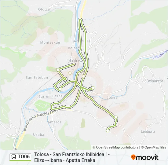 TO06 Bus Line Map