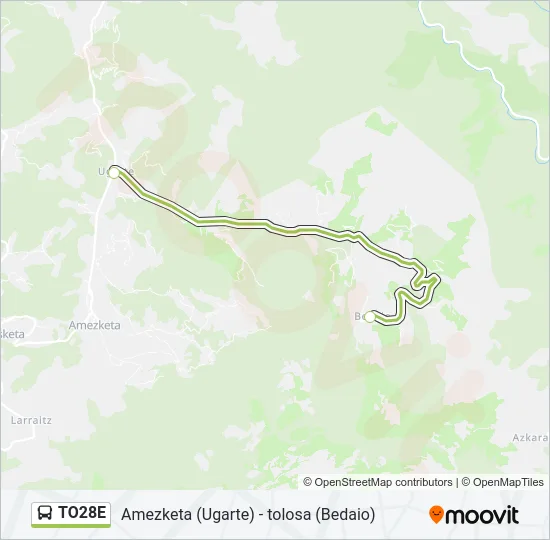 TO28E Bus Line Map