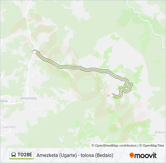 TO28E Bus Line Map