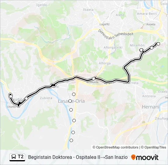 T2  Line Map