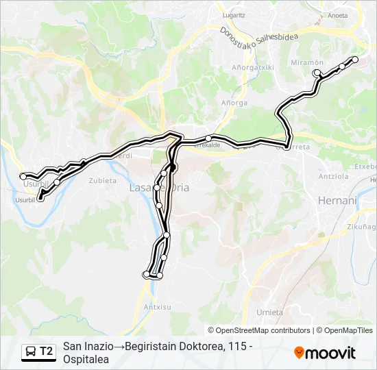 T2  Line Map