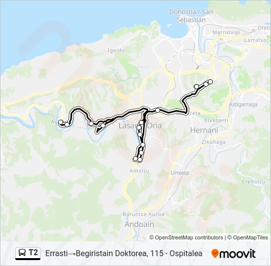 T2  Line Map
