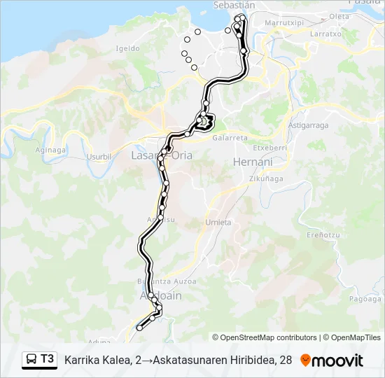 T3  Line Map