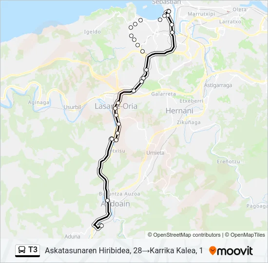 T3  Line Map