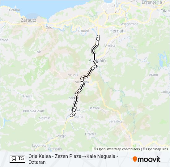 T5  Line Map