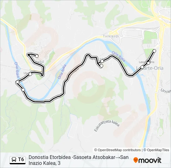 T6  Line Map