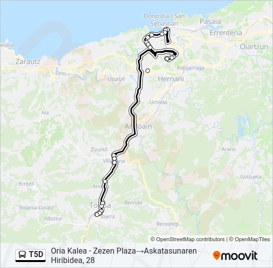T5D  Line Map