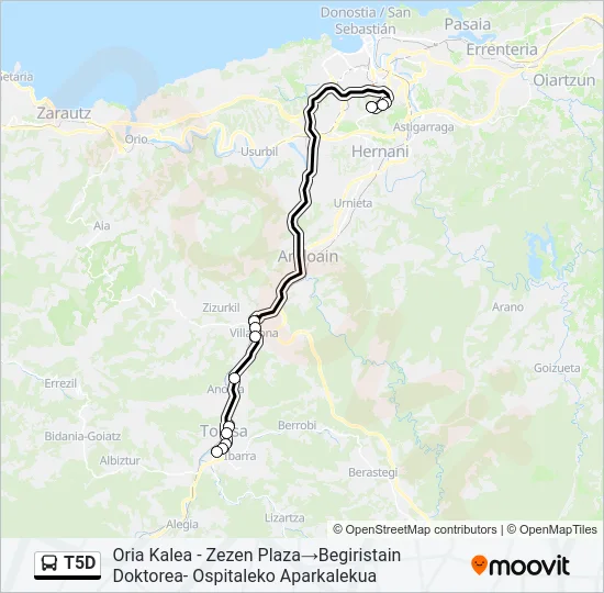 T5D  Mapa de línia