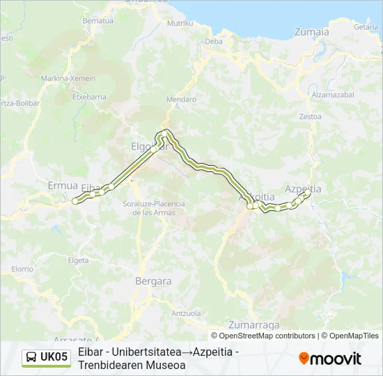 UK05 Bus Line Map