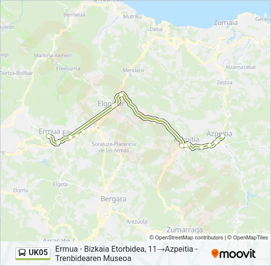 UK05 Bus Line Map