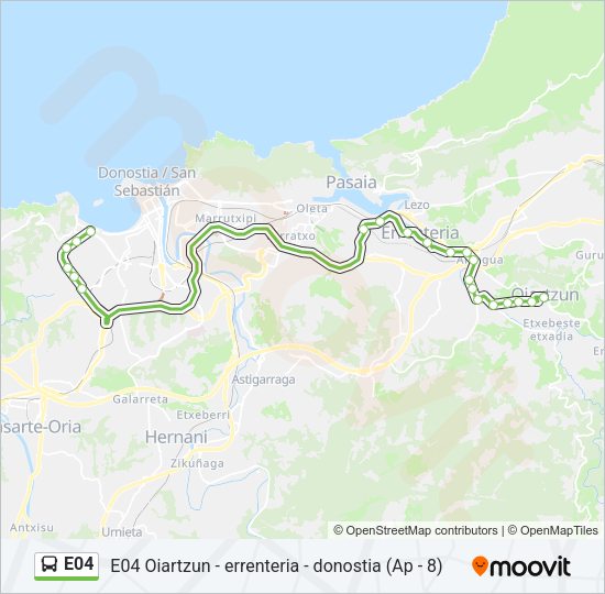 E04 Bus Line Map