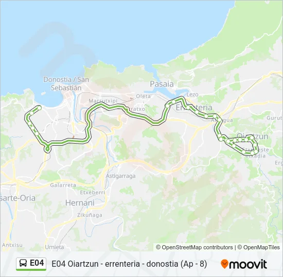 E04 Bus Line Map